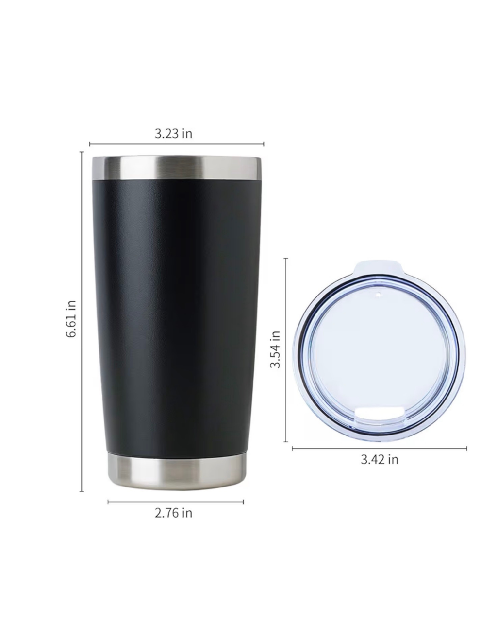 20 oz Stainless steel Tumbler with lid