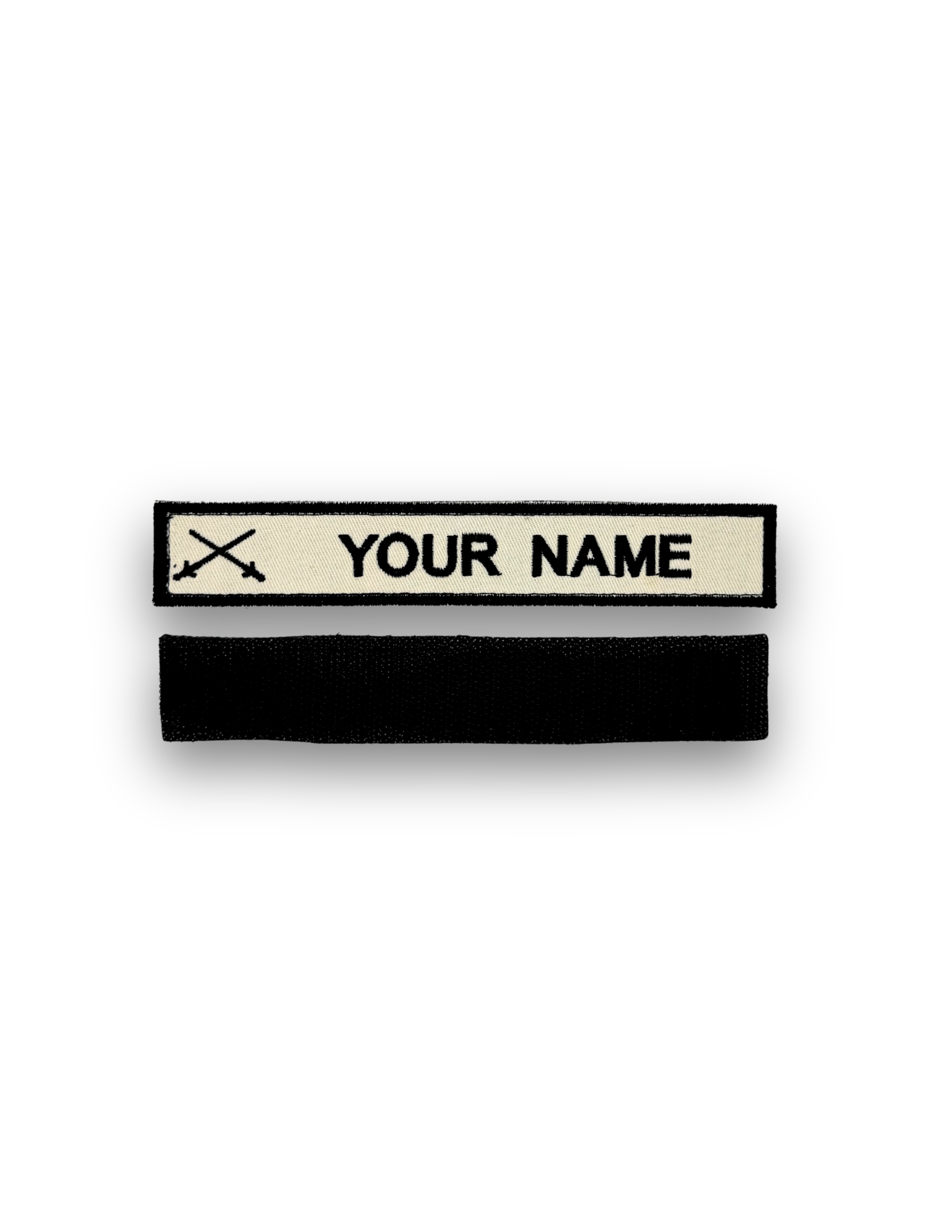 Army Name Tape White