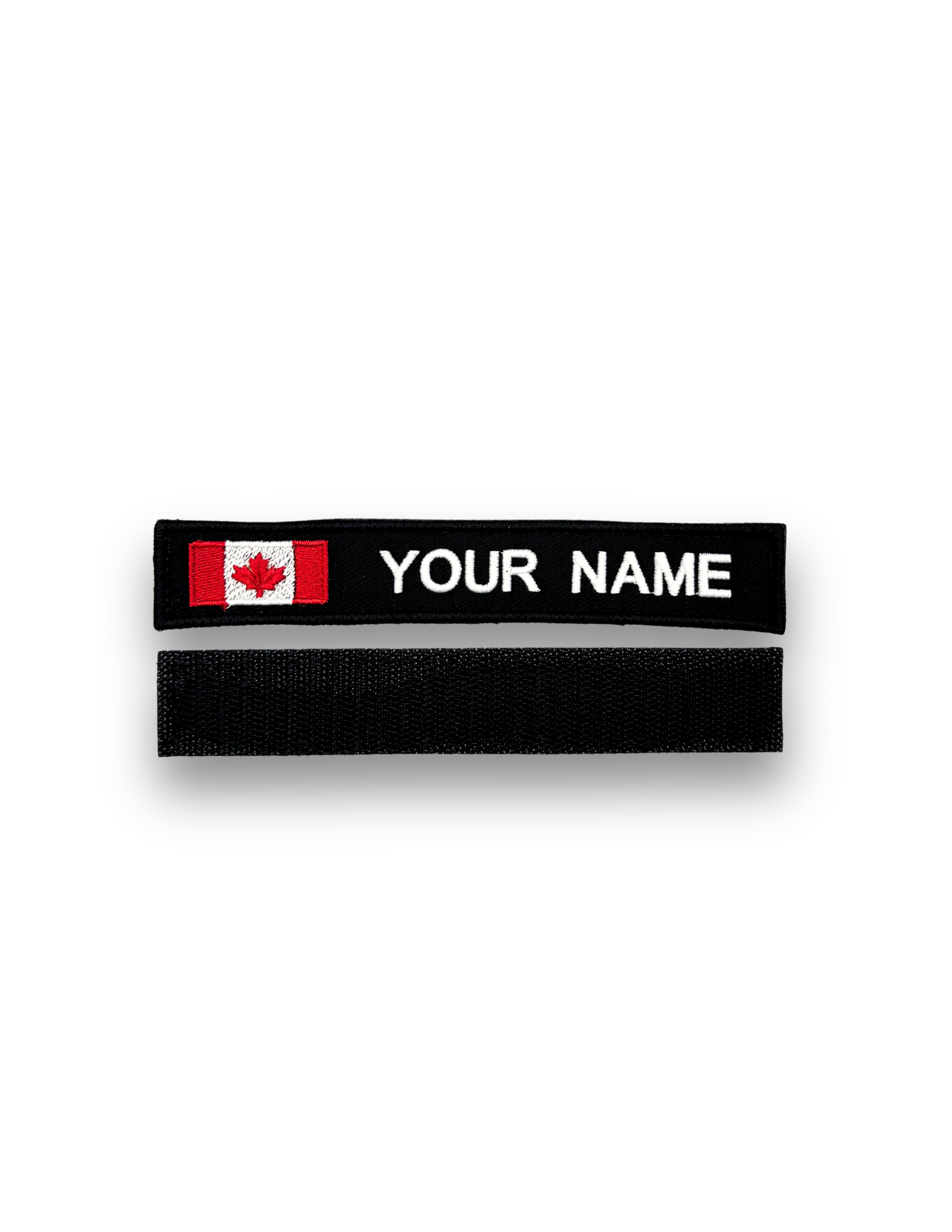 Canada Flag Name Tape Black