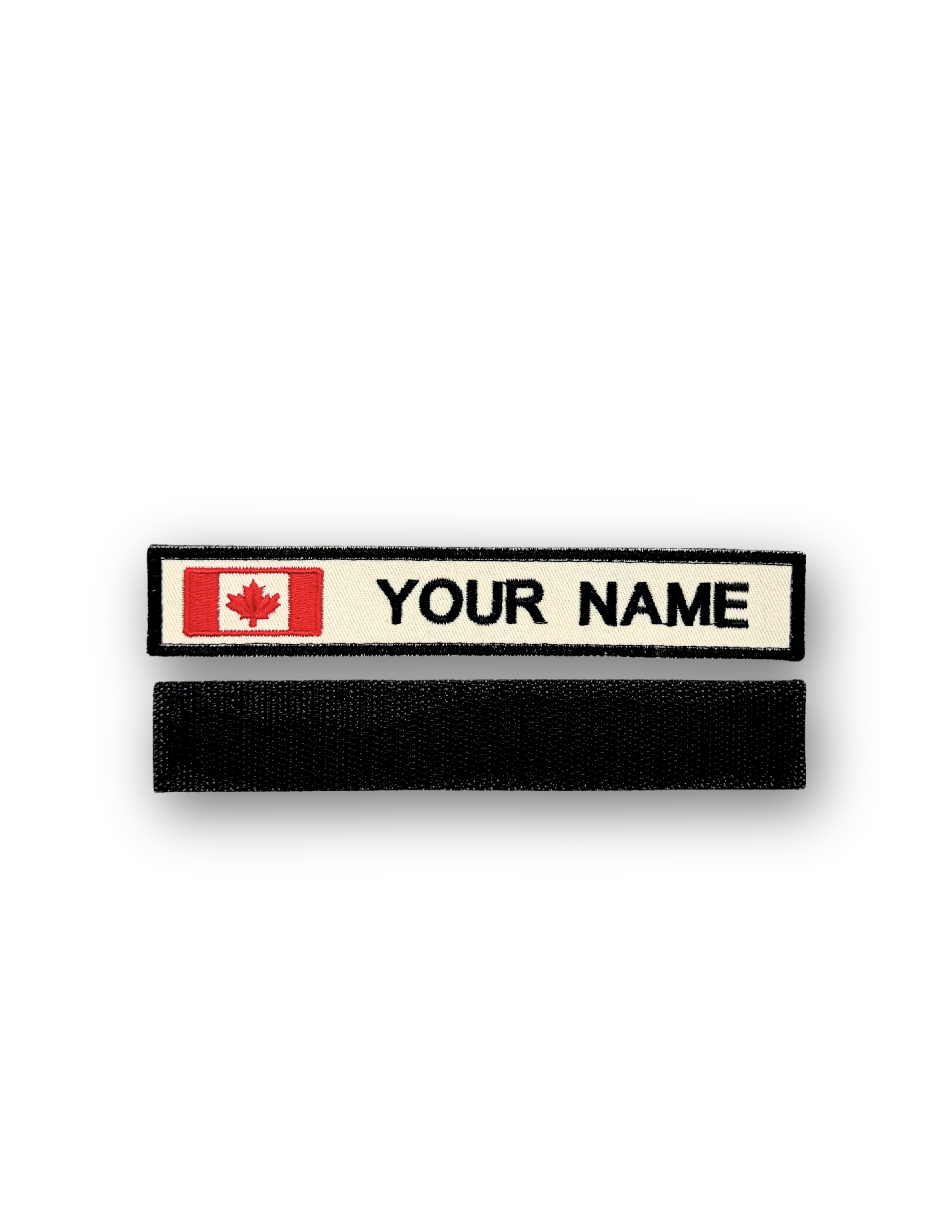 Canada Flag Name Tape White